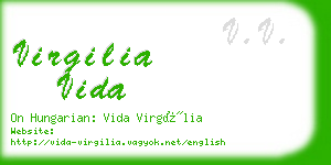 virgilia vida business card